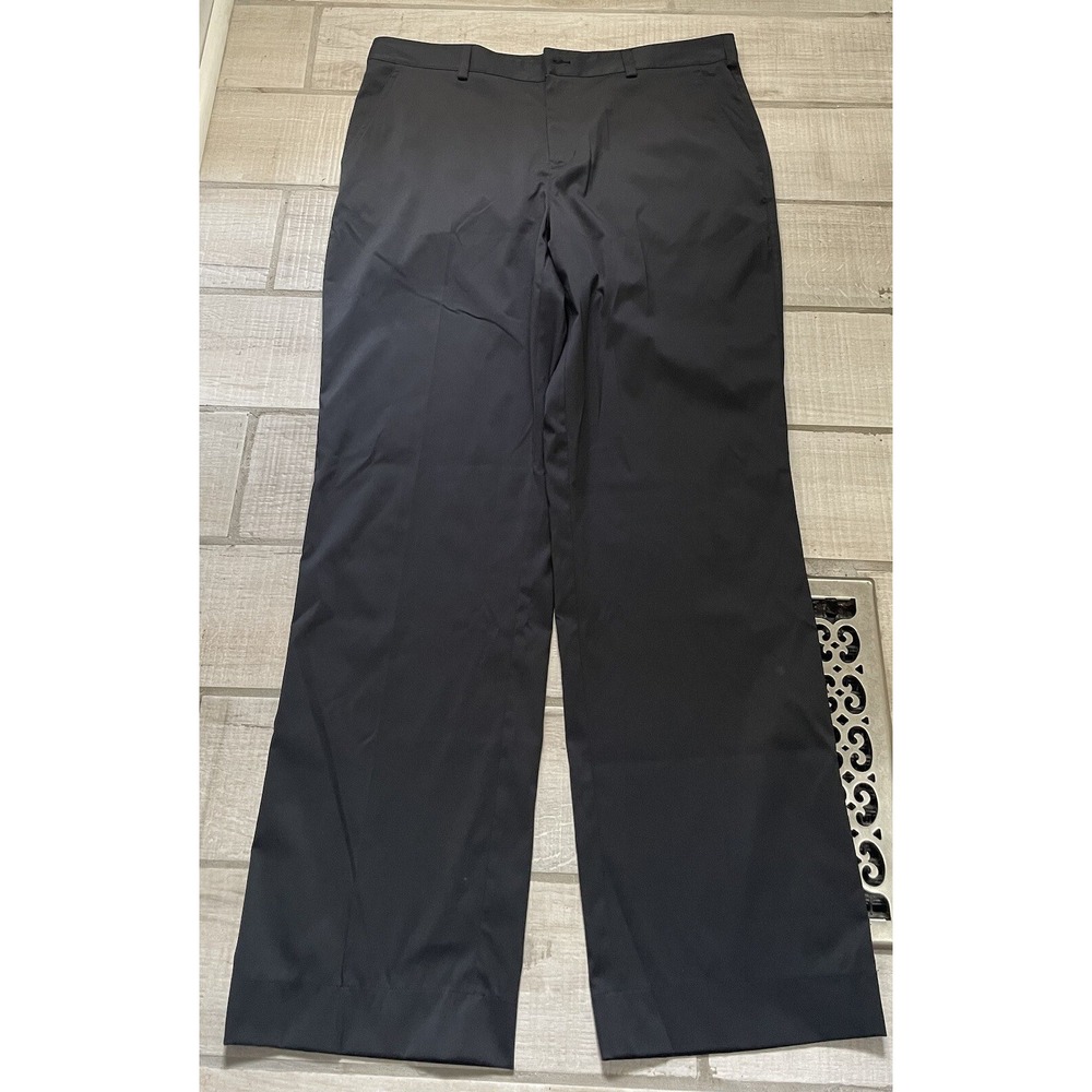 NIKE GOLF Tour Performance‎ Dri-Fit Black Stretch Flat Front Golf Pants 38 X 33
